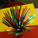 Coloured Straws by Paul Cummings