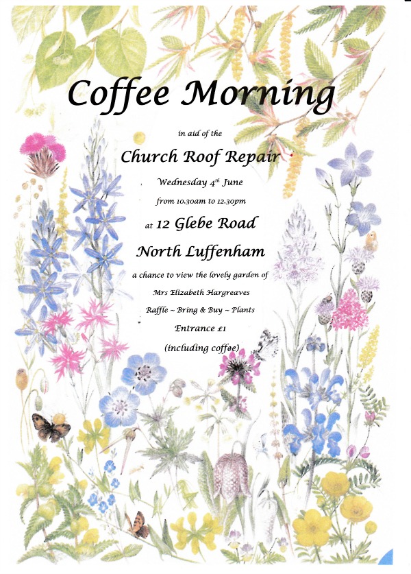 Coffee Morning In Aid Of Church Roof Repair North Luffenham Coffee Morning In Aid Of Church Roof Repair North Luffenham