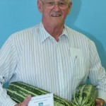 Alan Lambert with prize winning marrows resized