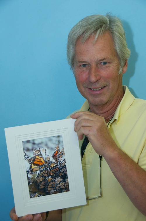 Andrew Robinson with prize winning photograph