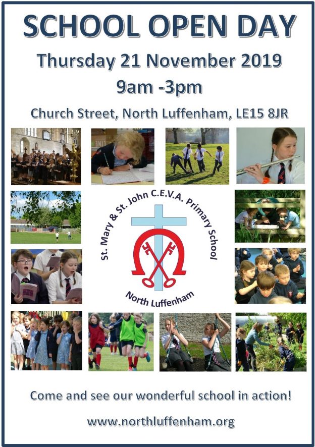 North Luffenham Village School Open Day 21st November North Luffenham
