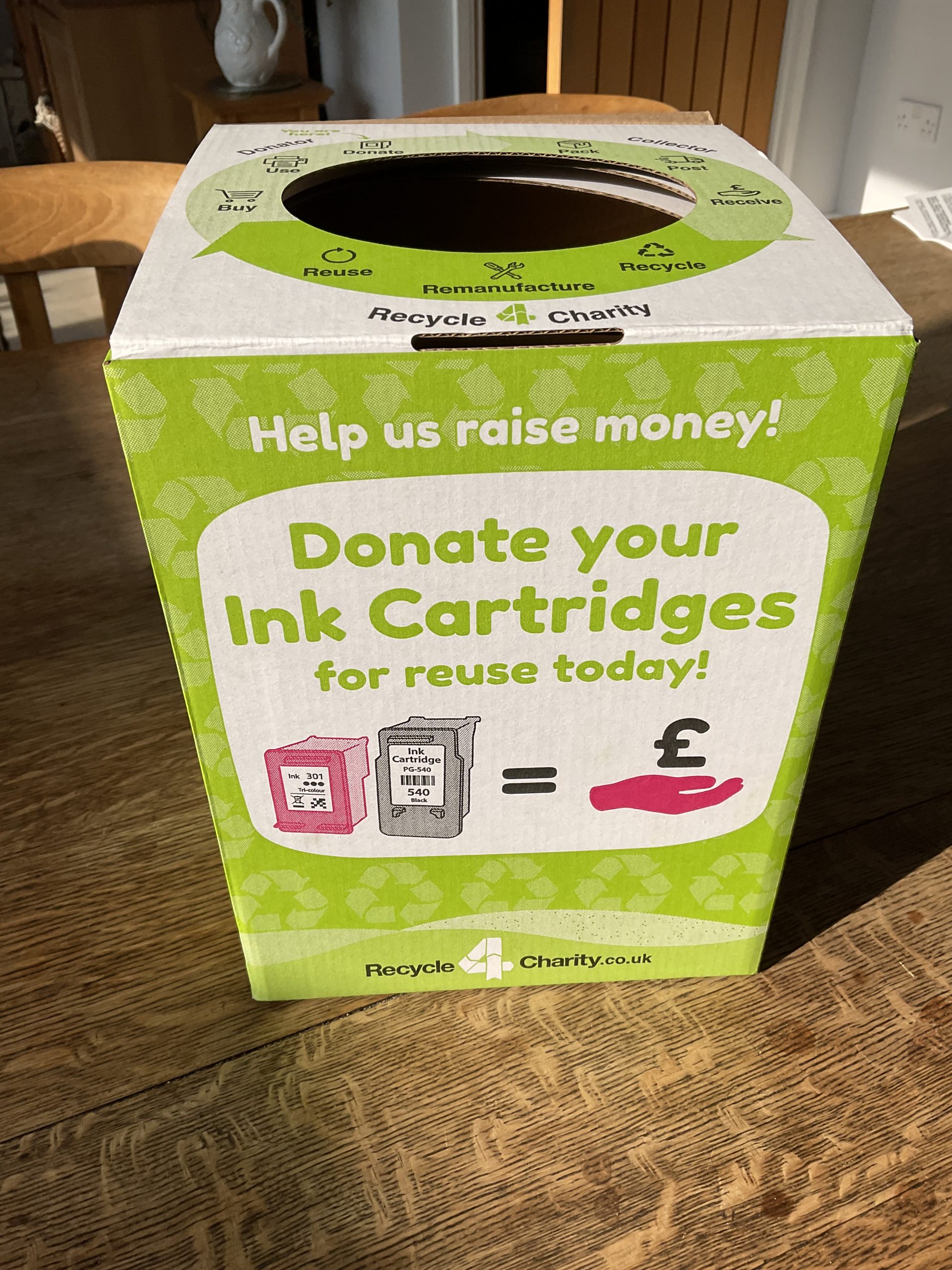 Donating Used Cartridges for Charity. North Luffenham